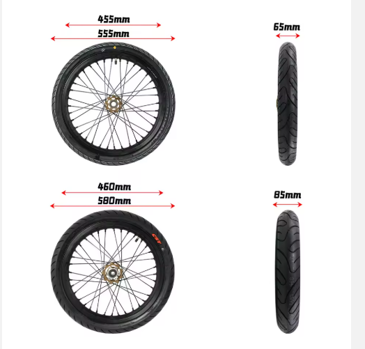 17*1.6 Inch supermotos surron LBX